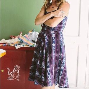 Siempre viva fit and flare printed dress